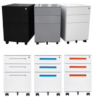 金属のオフィス用家具机の移動式ファイル キャビネットのOvableのキャビネットの食器棚の下の3つの引出し