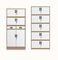 4つの振動ガラス ドアのオフィスの鋼鉄ファイル キャビネット、拡張可能なオフィス ファイル食器棚