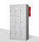 9つのドアの粉のコーティングの金属のロッカーの収納キャビネットISO9001