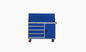 青い5つの引出し移動式用具キャビネット、用具の貯蔵を用いるISO9001移動式仕事台